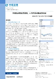 周报：外部流动性依然紧张，6月经济动能或仍较弱