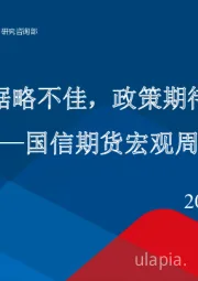 宏观周报：六月数据不佳，政策期待需理性