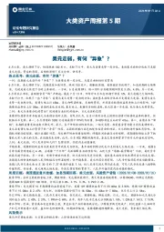 大类资产周报第5期：美元走弱，有何“异象”？