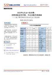 腾景宏观月报：基于腾景国民经济运行全口径数据-2023年6月全口径消费：消费增速边际回落，内生动能仍待提振