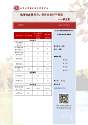 稳增长政策发力，经济恢复好于预期