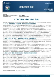 政策月报第3期：三“债”落地，财政“后劲”如何？