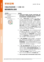 中国经济高频观察（11月第3周）：新房销售同比走弱