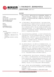 11月物价数据点评：通胀数据持续低迷