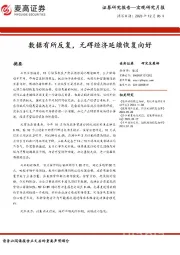 宏观研究月报：数据有所反复，无碍经济延续恢复向好