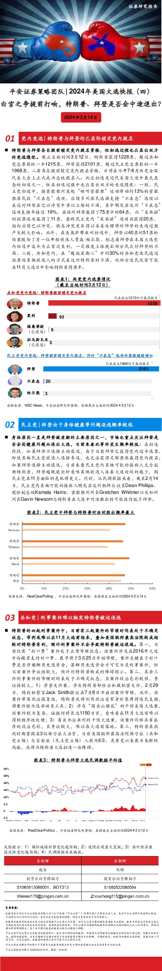 2024年美国大选快报（四）：白宫之争提前打响，特朗普、拜登是否会中途退出？