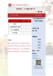 CPI、PPI点评报告：春节错月，CPI增速小幅下行