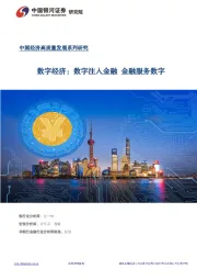 中国经济高质量发展系列研究：数字经济：数字注入金融 金融服务数字
