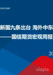 宏观周报：国内资本市场新国九条出台 海外中东地缘冲突升级