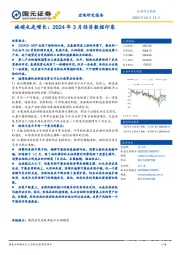 2024年3月经济数据印象:减碳也是增长