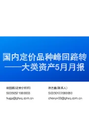 大类资产5月月报：国内定价品种峰回路转