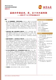 2024年1-4月贸易数据点评：基数和价格波动，进、出口双双超预期