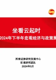 2024年下半年宏观经济与政策展望：坐看云起时
