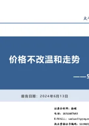 5月通胀数据点评：价格不改温和走势