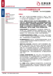 国内观察：2024年6月金融数据：同比走弱的金融数据怎么看