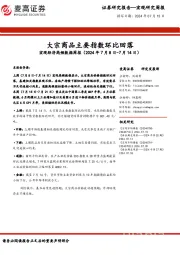 宏观经济高频数据周报：大宗商品主要指数环比回落