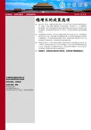 稳增长的政策选项