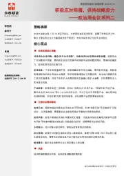 政治局会议系列二：积极应对阵痛，保持战略定力