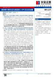 美国CPI点评（2024.7）：薪资替代需求成为美国核心CPI的决定变量
