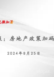 宏观周报：房地产政策加码
