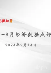 1-8月经济数据点评
