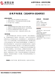 宏观市场周报