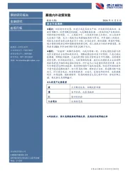 宏观月报：聚焦内外政策变数