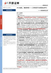 宏观经济点评：加大强度，推进转型——三季度货币政策报告学习