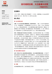中国盈利系列七：盈利继续放缓，关注稳增长政策