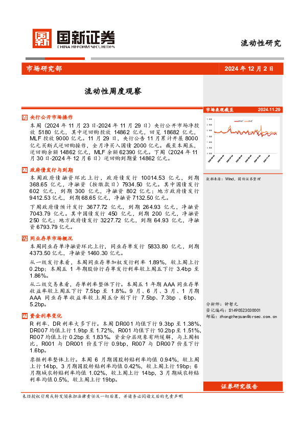 流动性周度观察