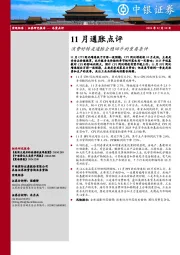 11月通胀点评：消费好转是通胀企稳回升的重要条件