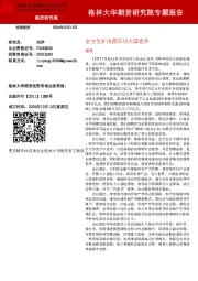研究院专题报告：全方位扩内需应对大国竞争