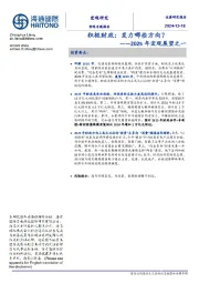 2025年宏观展望之一：积极财政：发力哪些方向？