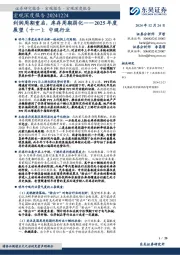 宏观深度报告：利润周期重启，库存周期弱化——2025年度展望（十一）：中观行业