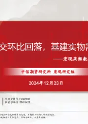 宏观高频数据跟踪系列第02期：二手地产成交环比回落，基建实物需求略有回落
