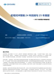 2025年宏观对冲策略年报：宏观对冲策略24年回顾与25年展望