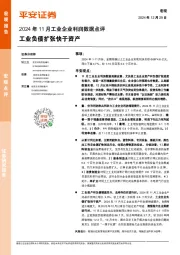 2024年11月工业企业利润数据点评：工业负债扩张快于资产