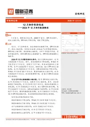 2024年12月物价数据解读：12月物价保持低迷