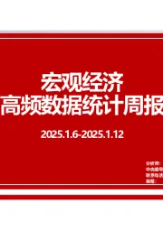 宏观经济高频数据统计周报
