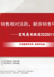 宏观高频跟踪：二手房销售相对活跃，新房销售环比回落