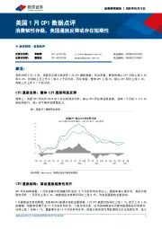 美国1月CPI数据点评：消费韧性存疑，美国通胀反弹或存在短期性