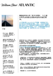 随着GP领头的二级市场增长，与之相关的代表和保证保险的使用也相应增加。