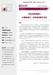 宏观政策专题：两会政策前瞻之总量稳增长，结构重消费及科技