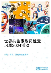 世界抗生素耐药性意识周2024活动