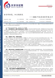 2025年政府预算草案点评：赤字率新高，加力稳增长