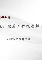 宏观周报：政府工作报告解读