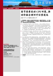 2025年2月通胀数据点评：春节因素扰动CPI回落，推动价格合理回升任重道远