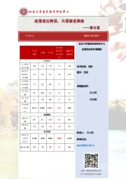 点评报告：政策效应释放，内需修复继续