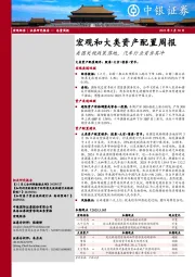 宏观和大类资产配置周报：美国关税政策落地，汽车行业首当其冲