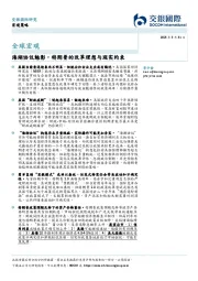 全球宏观：海湖协议魅影，特朗普的改革理想与现实约束